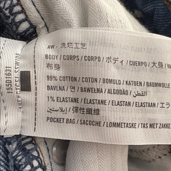 Abercrombie & Fitch The 90s Straight Mid Rise Jeans Size 27 Extra Long - Picture 8 of 9